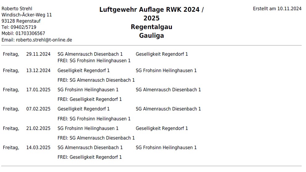 RWK Gauliga Auflage